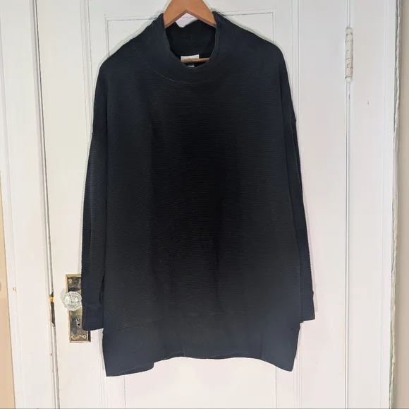 J Jill Ribbed Funnel Neck Sweater - Picture 2 of 3